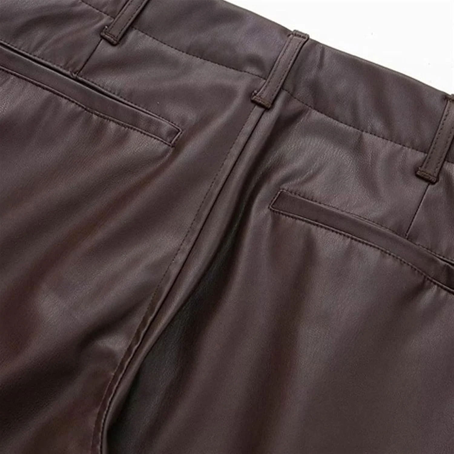 شلوار زنانه BEABAG مدل جیب دار وصله ای، کمر بلند، زیپ دار، شلوار زنانه غیر رسمی با بافت ساتن ابریشمی مناسب محل کار (سایز: S) شلوار زنانه BEABAG مدل جیب دار وصله ای، کمر بلند، زیپ دار، شلوار زنانه غیر رسمی با بافت ساتن ابریشمی مناسب محل کار (سایز: S)