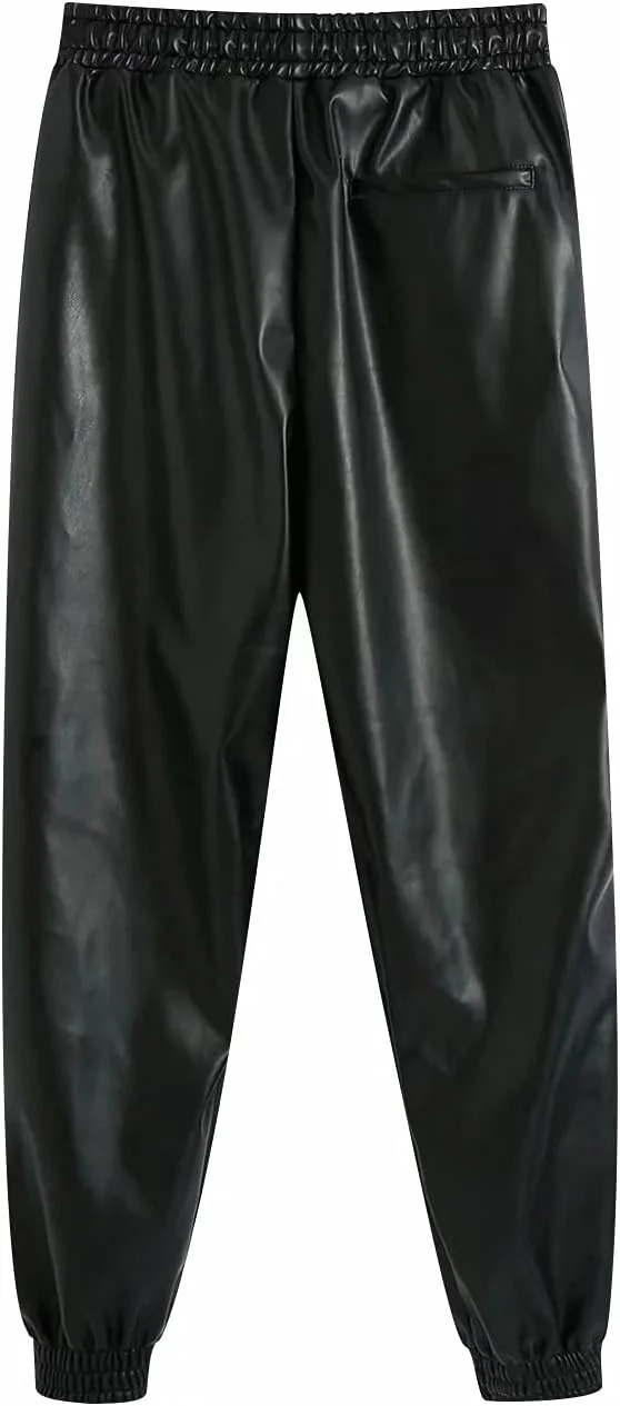 شلوار زنانه BEABAG، شلوار چرمی زنانه، شلوار پاییزی زنانه، شلوار مشکی کمر بلند، شلوار چرم مصنوعی بند دار قرمز (رنگ: Hortelã، سایز: Medium) شلوار زنانه BEABAG، شلوار چرمی زنانه، شلوار پاییزی زنانه، شلوار مشکی کمر بلند، شلوار چرم مصنوعی بند دار قرمز (رنگ: Hortelã، سایز: Medium)