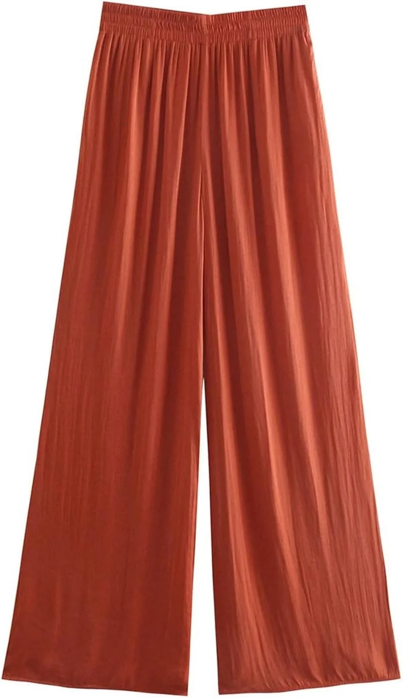 شلوار زنانه BEABAG، شلوار گشاد زنانه با کمر بلند، راحت و آزاد، شلوار گشاد و چند منظوره زنانه (سایز: M)