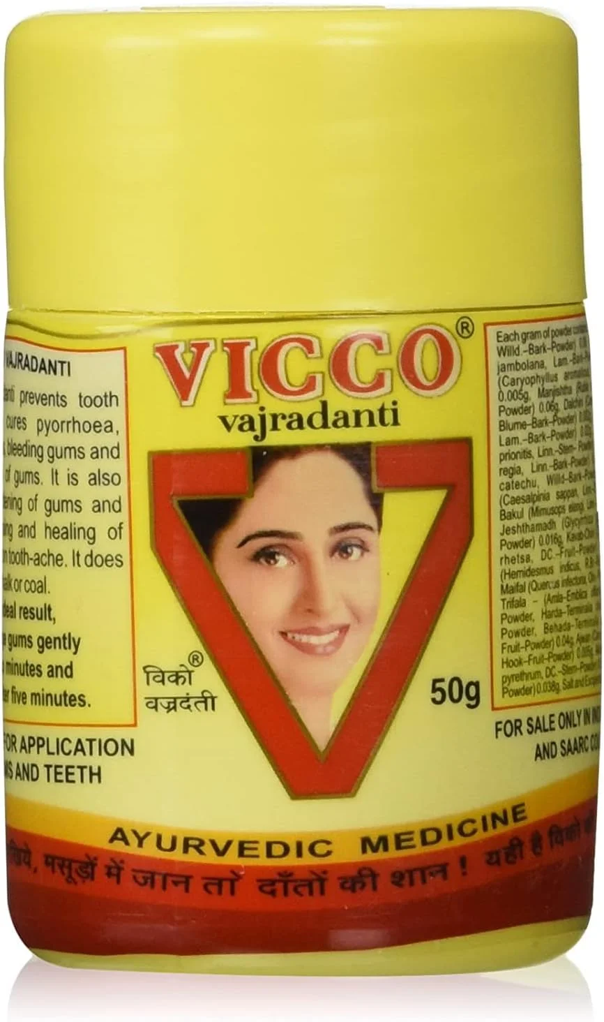 پودر دندان آیورودیک ویکو واجرادانتی 50 گرم