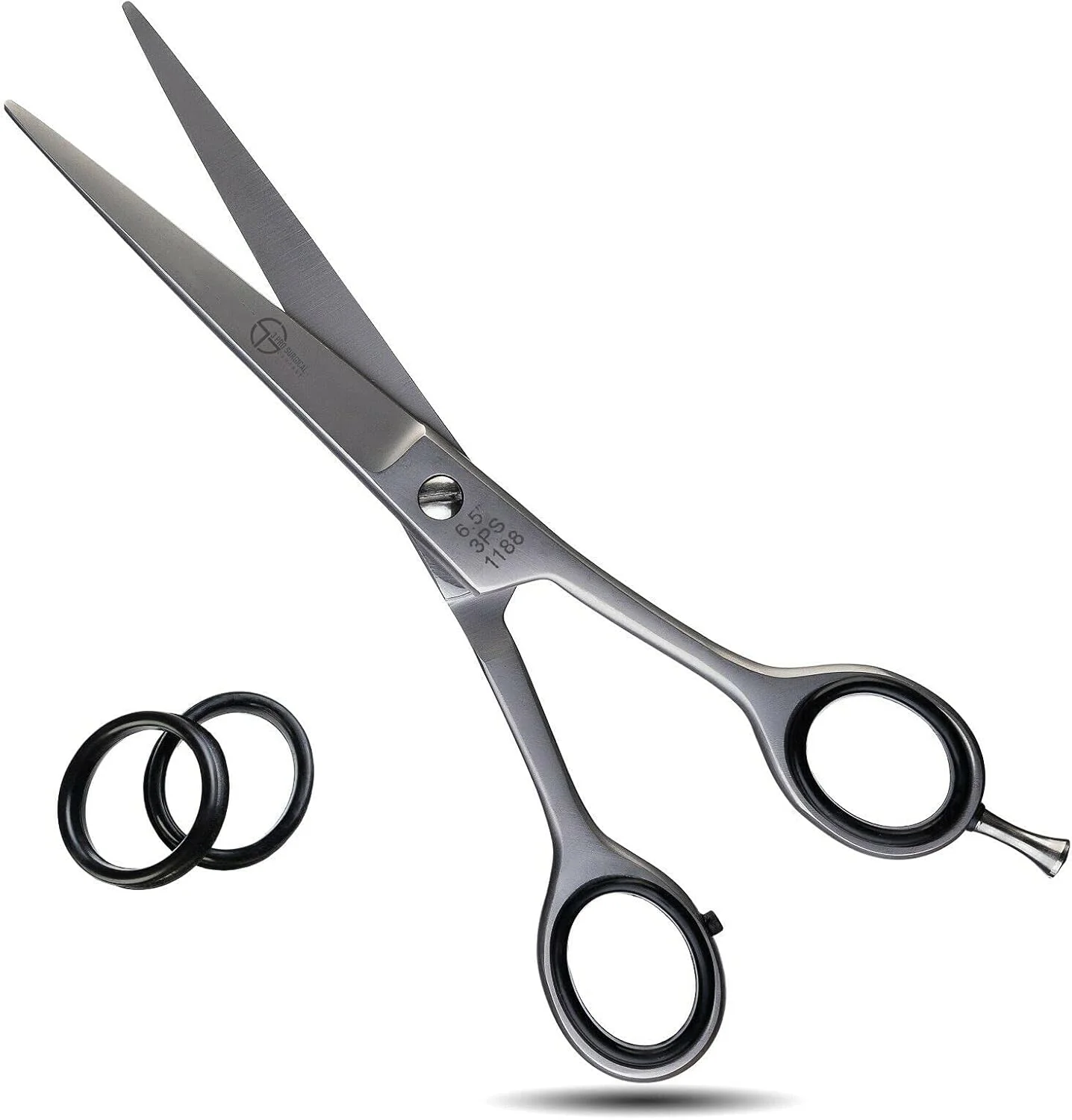 قیچی آرایشگری حرفه ای استیل ضد زنگ 3Pro Surgical برای آقایان و بانوان، 6.5 اینچ قیچی آرایشگری حرفه ای استیل ضد زنگ 3Pro Surgical برای آقایان و بانوان، 6.5 اینچ