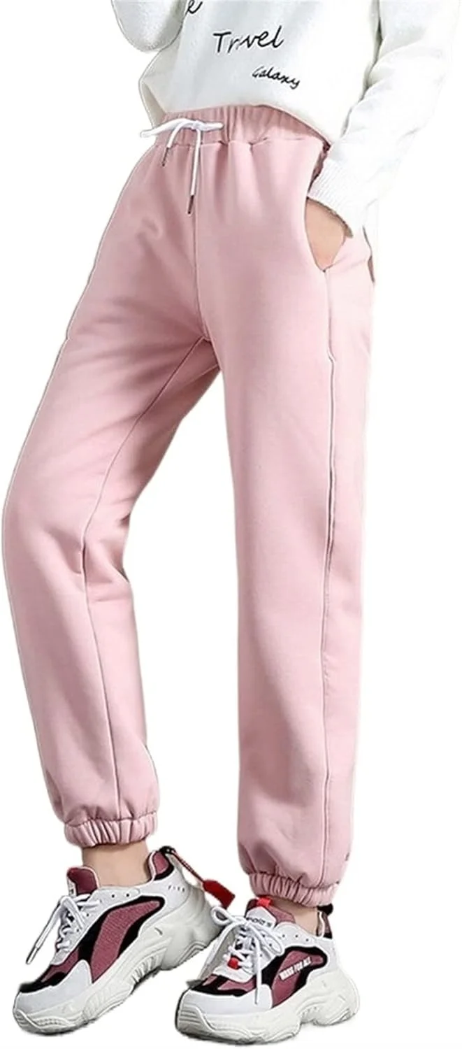 شلوار زنانه BEABAG مناسب زمستان، شلوار گرمکن پشمی ضخیم و نخی زنانه، شلوار گرمکن راحت و غیررسمی، شلوار غیررسمی (رنگ: صورتی، سایز: XL) شلوار زنانه BEABAG مناسب زمستان، شلوار گرمکن پشمی ضخیم و نخی زنانه، شلوار گرمکن راحت و غیررسمی، شلوار غیررسمی (رنگ: صورتی، سایز: XL)