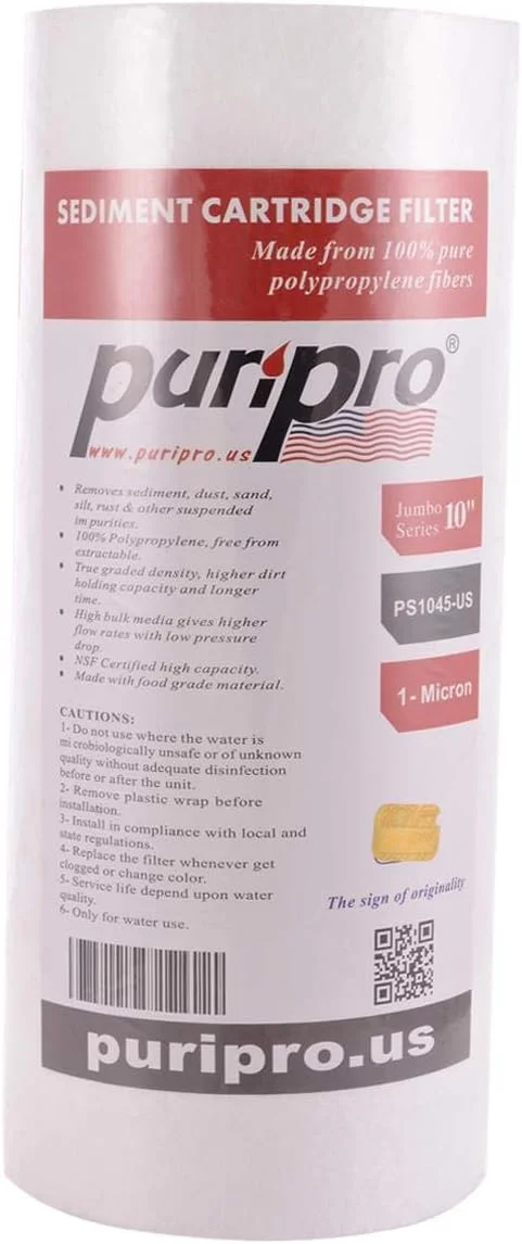 فیلتر کل خانه پوری پرو وان - یک عدد جامبو 10 اینچی، آبی، اتصال 1 اینچی