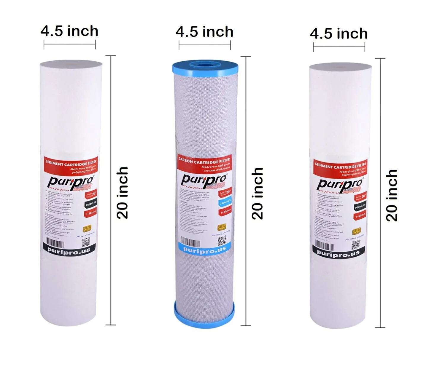 سیستم فیلتراسیون آب کل خانه پوری پرو جامبو با محفظه بیگ بلو و اتصال 1 اینچی به همراه آچار، 10 اینچ در 4.5 اینچ (ست فیلتر جایگزین) سیستم فیلتراسیون آب کل خانه پوری پرو جامبو با محفظه بیگ بلو و اتصال 1 اینچی به همراه آچار، 10 اینچ در 4.5 اینچ (ست فیلتر جایگزین)