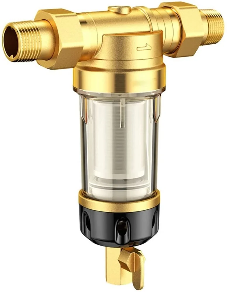 شیرهای فیلتر آب SilteD، فیلتر رسوب آب قابل استفاده مجدد برای کل خانه، سیستم پیش فیلتراسیون Spindown برای آب شهری/چاه، 4.5T/h سیفون بکواش 40um