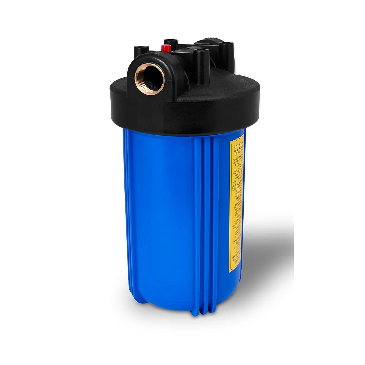 محفظه بزرگ آبی 10 اینچی Ronaqua برای سیستم فیلتراسیون آب کل خانه، پورت برنجی 1 اینچی، سخت افزار نصب گنجانده شده است! آبی RA-124-10 محفظه بزرگ آبی 10 اینچی Ronaqua برای سیستم فیلتراسیون آب کل خانه، پورت برنجی 1 اینچی، سخت افزار نصب گنجانده شده است! آبی RA-124-10