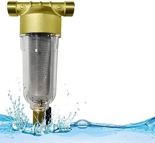 فیلتر رسوب گیر چرخشی، فیلتر پیش تصفیه آب کل خانه، قابل استفاده مجدد، 40-60 میکرومتر