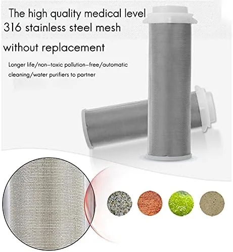 فیلتر رسوب گیر چرخشی، فیلتر پیش تصفیه آب کل خانه، قابل استفاده مجدد، 40-60 میکرومتر