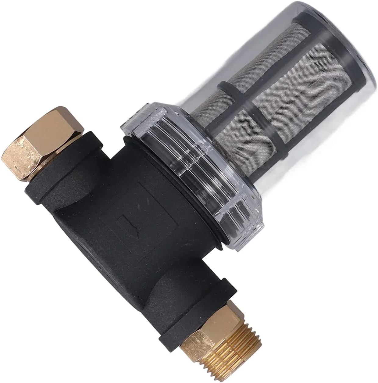 فیلتر رسوب آب کل خانه پلاستیک مهندسی رزوه 3/4 اینچ جلوگیری از مسدود شدن فیلتر آبیاری مجدد باغ برای مصارف خانگی