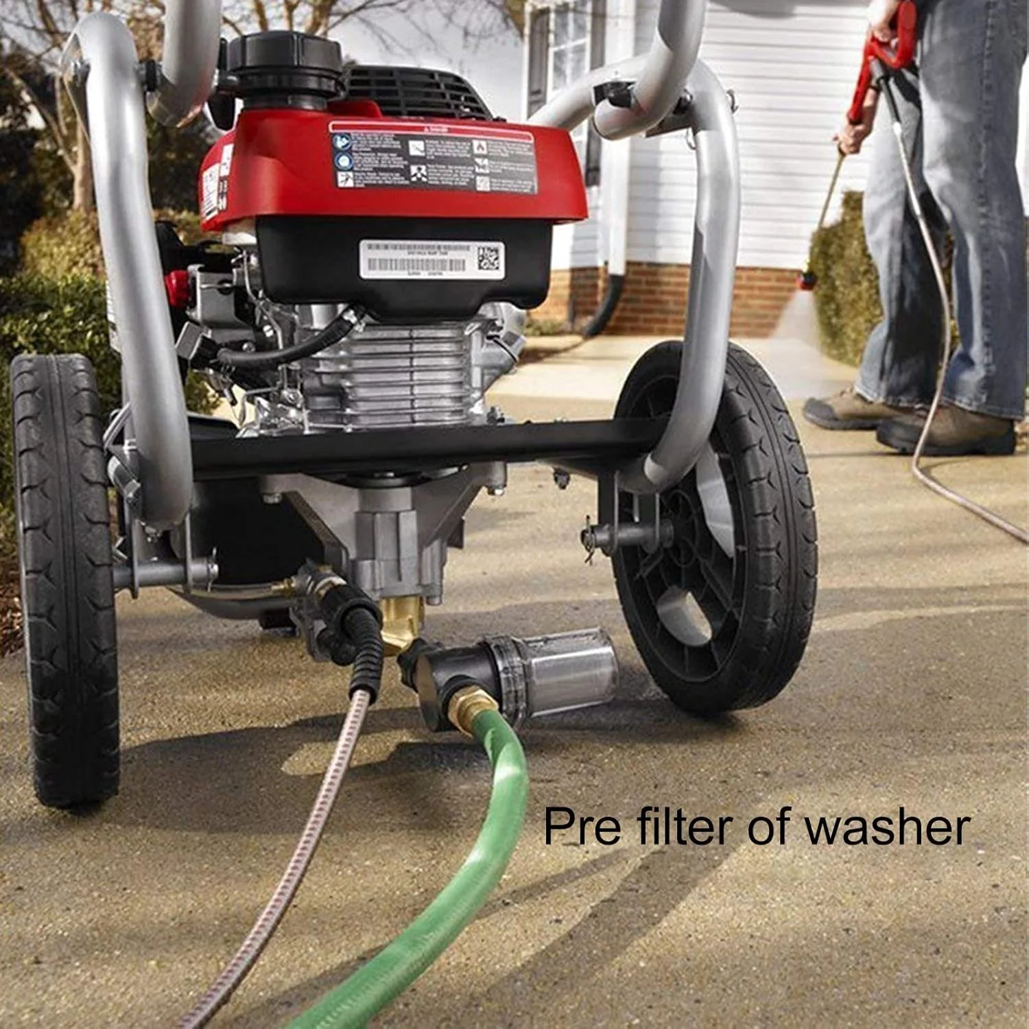 پیش فیلتر رسوب، فیلتر رسوب خطی، فیلتر آبیاری باغ، فیلتر شلنگ باغ برای ورودی آب دستگاه فشار قوی، پیش فیلتر رسوب برای کل خانه