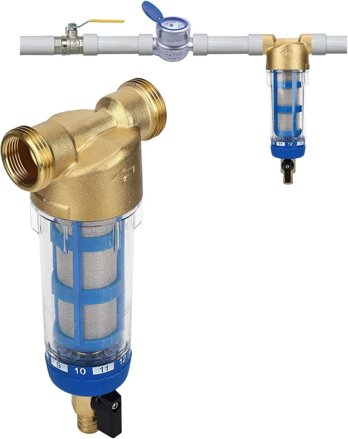 فیلتر آب رسوبی اسپین داون، پیش فیلتر و سیستم تصفیه کننده، لوازم جانبی برای کل خانه و انرژی خورشیدی فیلتر آب رسوبی اسپین داون، پیش فیلتر و سیستم تصفیه کننده، لوازم جانبی برای کل خانه و انرژی خورشیدی