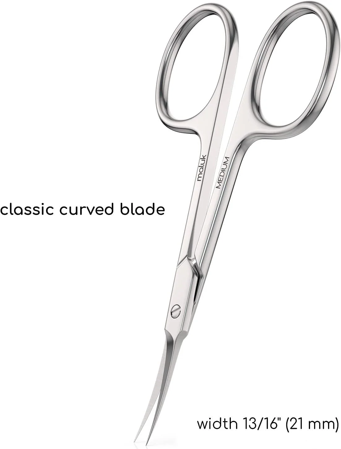 قیچی کوتیکول حرفه ای Maluk سایز متوسط - نقره ای قیچی کوتیکول حرفه ای Maluk سایز متوسط - نقره ای