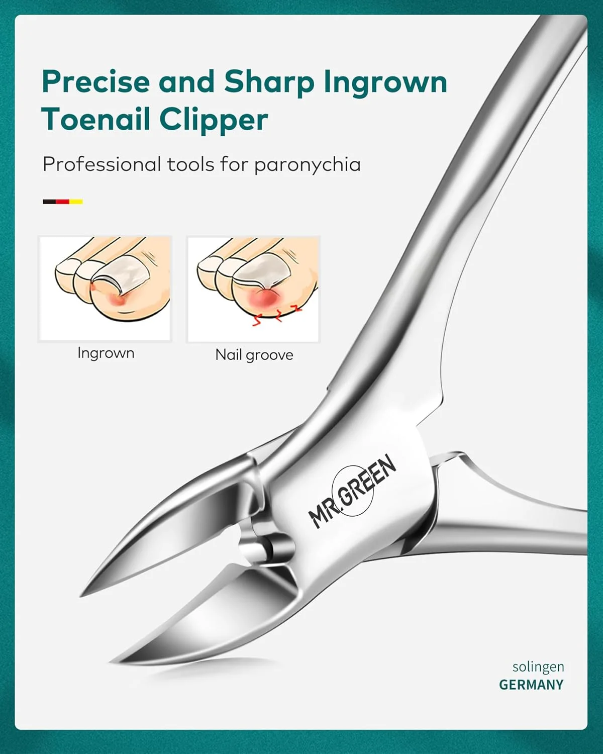 ست مانیکور MR.GREEN، ست های پدیکور، ست های ناخن گیر، کیت های حرفه ای کاتر ناخن استیل ضد زنگ با کیف مسافرتی (12 تکه) ست مانیکور MR.GREEN، ست های پدیکور، ست های ناخن گیر، کیت های حرفه ای کاتر ناخن استیل ضد زنگ با کیف مسافرتی (12 تکه)