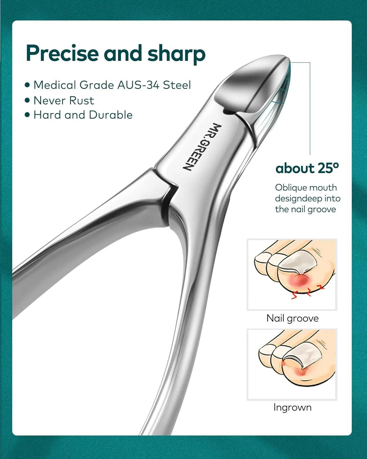 ست مانیکور MR.GREEN، ست پدیکور، ناخن گیر استیل ضد زنگ حرفه ای با کیف مسافرتی ست مانیکور MR.GREEN، ست پدیکور، ناخن گیر استیل ضد زنگ حرفه ای با کیف مسافرتی