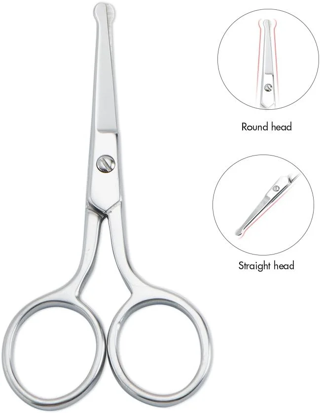 قیچی مانیکور ممتاز LIVINGO با نوک گرد، چند منظوره، استیل ضد زنگ، کیت زیبایی و پیرایش ناخن، ابرو، مژه، پوست خشک، موی بینی، 3.5 اینچ قیچی مانیکور ممتاز LIVINGO با نوک گرد، چند منظوره، استیل ضد زنگ، کیت زیبایی و پیرایش ناخن، ابرو، مژه، پوست خشک، موی بینی، 3.5 اینچ