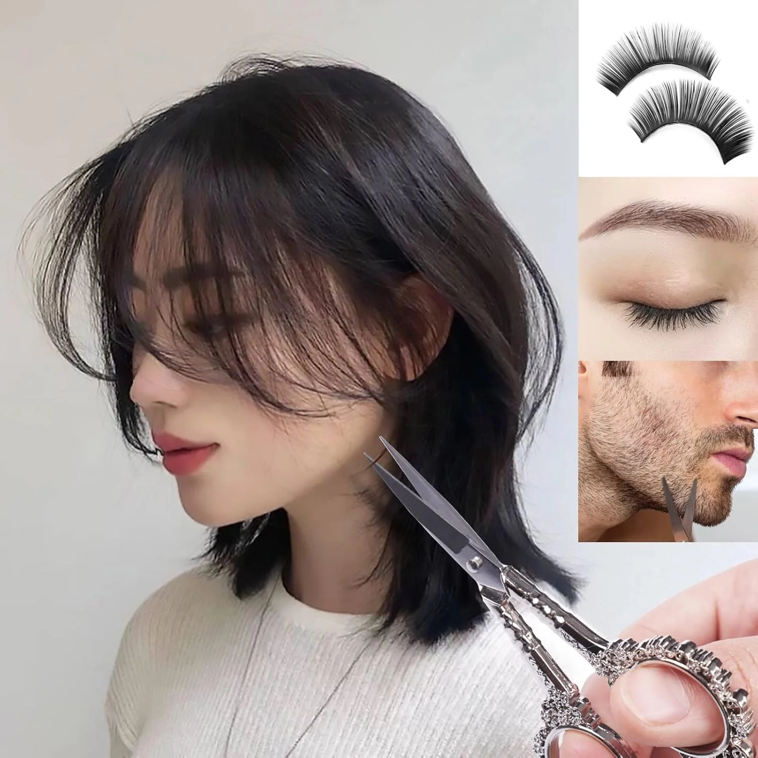 2 عدد قیچی ابرو طرح قدیمی استیل ضد زنگ، قیچی های دقیق برای کوتیکول، گلدوزی، آرایش و زیبایی برای ناخن، موهای صورت، ابرو، مژه، موهای بینی، سبیل، مانیکور، ابزار نخ قلاب بافی 2 عدد قیچی ابرو طرح قدیمی استیل ضد زنگ، قیچی های دقیق برای کوتیکول، گلدوزی، آرایش و زیبایی برای ناخن، موهای صورت، ابرو، مژه، موهای بینی، سبیل، مانیکور، ابزار نخ قلاب بافی