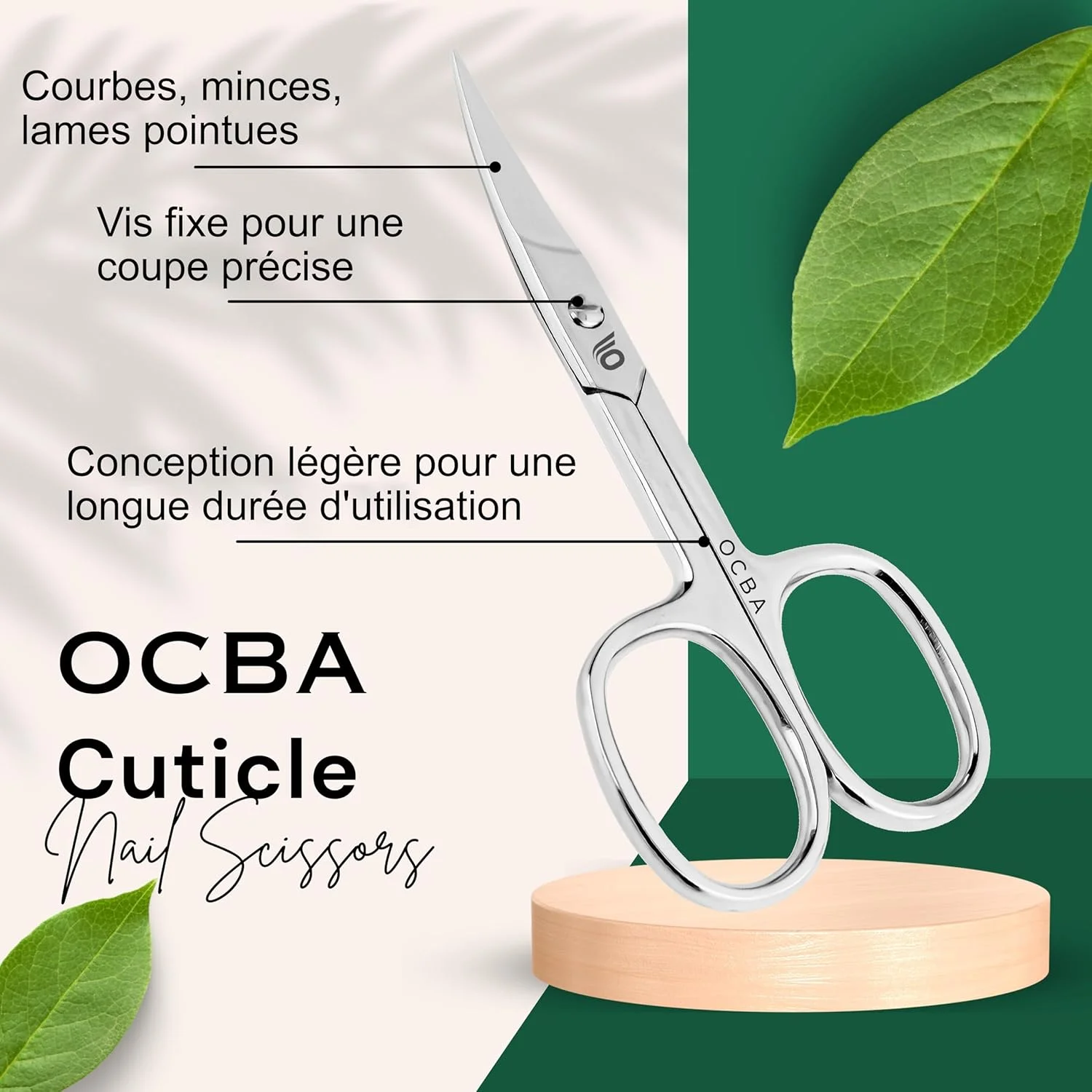 قیچی ناخن و کوتیکول OCBA، استیل ضد زنگ حرفه ای، تیغه منحنی تیز، مناسب برای ناخن های ضخیم پا، مانیکور، پدیکور، ابرو، موی بینی و ریش، آقایان و بانوان قیچی ناخن و کوتیکول OCBA، استیل ضد زنگ حرفه ای، تیغه منحنی تیز، مناسب برای ناخن های ضخیم پا، مانیکور، پدیکور، ابرو، موی بینی و ریش، آقایان و بانوان