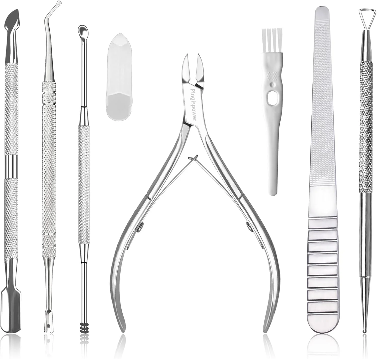 ست مانیکور و پدیکور پینگیس پاور شامل ابزار از بین برنده پوست های مرده، 7 تکه، شامل نیپر، پوشر و کاتر حرفه ای پوست، ساخته شده از استیل ضد زنگ با کیفیت، مناسب برای ناخن های دست و پا ست مانیکور و پدیکور پینگیس پاور شامل ابزار از بین برنده پوست های مرده، 7 تکه، شامل نیپر، پوشر و کاتر حرفه ای پوست، ساخته شده از استیل ضد زنگ با کیفیت، مناسب برای ناخن های دست و پا