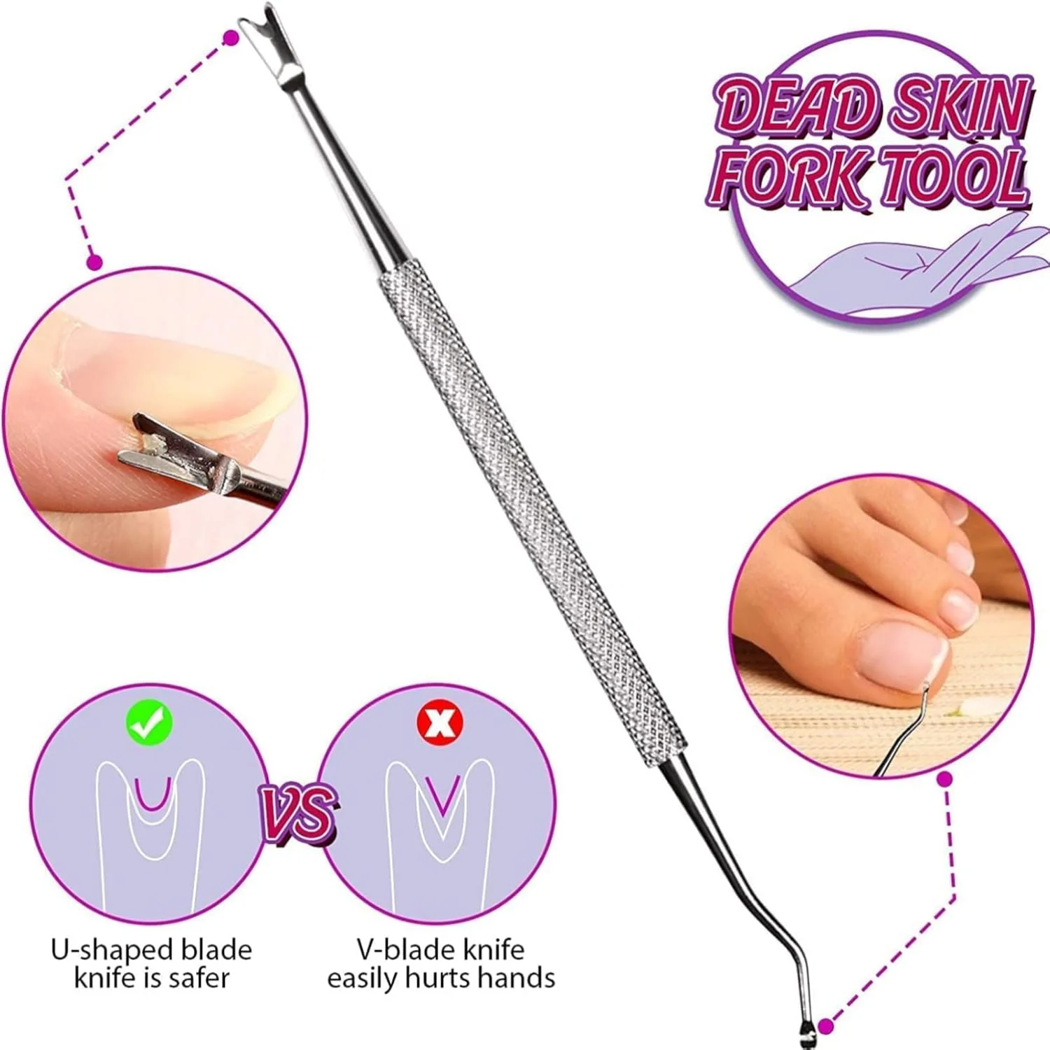 ابزار حرفه ای پدیکور و مانیکور - ست ناخن گیر با عقب زننده کوتیکول، اسکراپر، سوهان ناخن و براق کننده ابزار حرفه ای پدیکور و مانیکور - ست ناخن گیر با عقب زننده کوتیکول، اسکراپر، سوهان ناخن و براق کننده