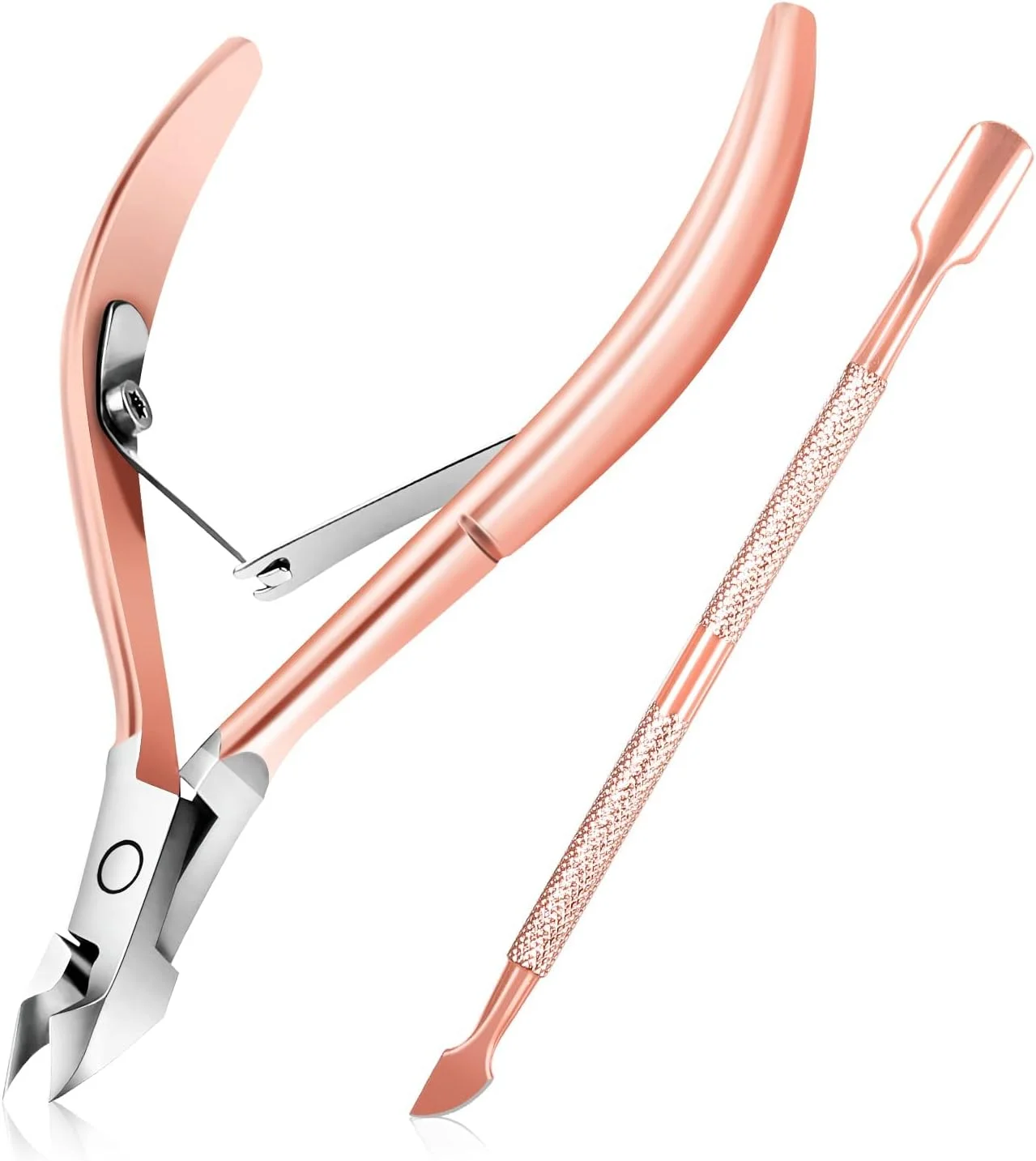 گوشت گیر ناخن KASTWAVE به همراه عقب زننده کوتیکول، از بین برنده کوتیکول حرفه ای، نیپر کوتیکول استیل ضد زنگ رنگین کمانی تیز و بادوام ابزار پدیکور مانیکور برای ناخن های دست و پا (رزگلد) گوشت گیر ناخن KASTWAVE به همراه عقب زننده کوتیکول، از بین برنده کوتیکول حرفه ای، نیپر کوتیکول استیل ضد زنگ رنگین کمانی تیز و بادوام ابزار پدیکور مانیکور برای ناخن های دست و پا (رزگلد)