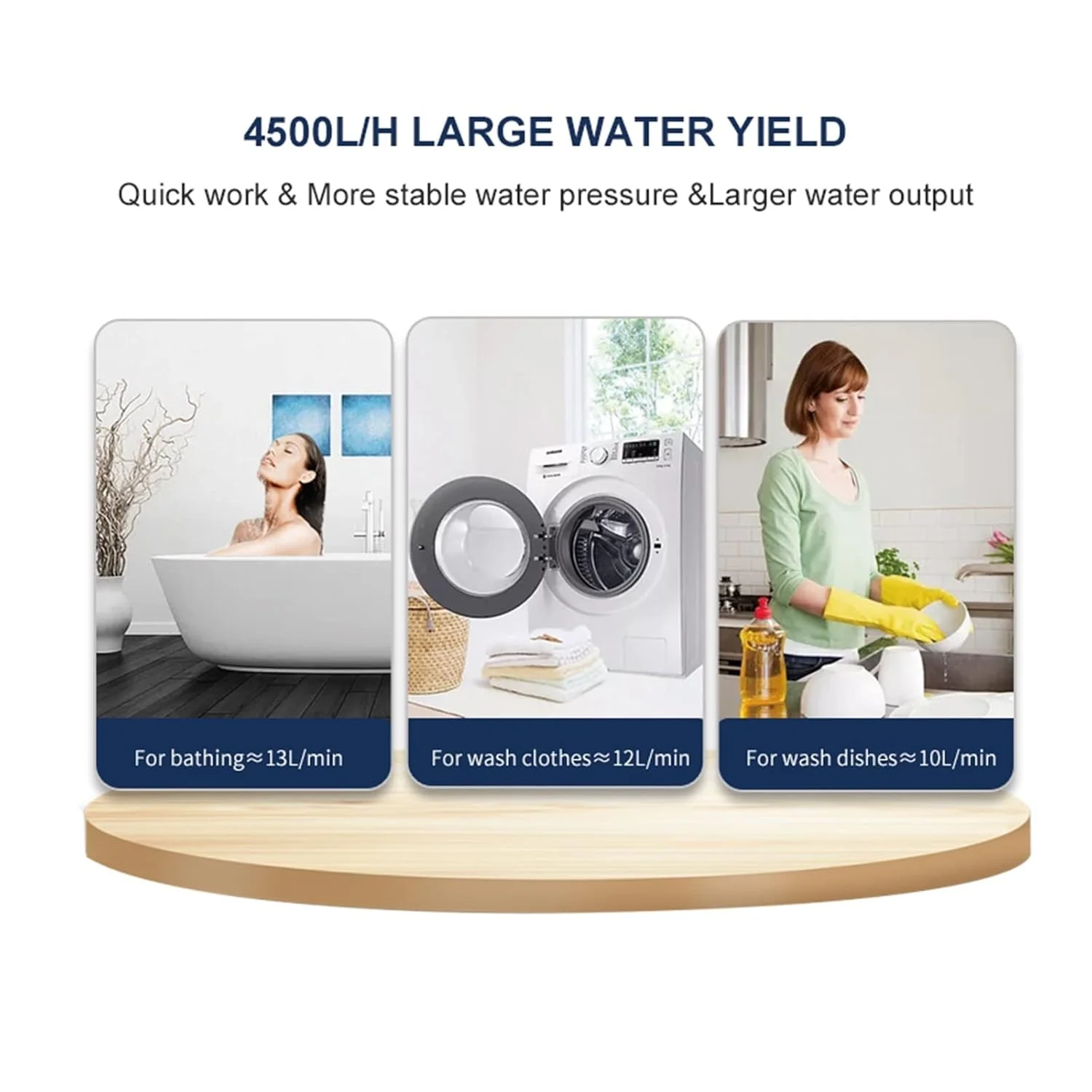 سیستم فیلتر آب SJHDKLW، پیش فیلتر، فیلتر کل خانه، سیستم تصفیه آب مرکزی برای خانه، 4500 لیتر در ساعت، 40 میکرومتر، جریان مخالف، شستشوی معکوس 360 درجه، چند منظوره (DN20 (0.75 اینچ))