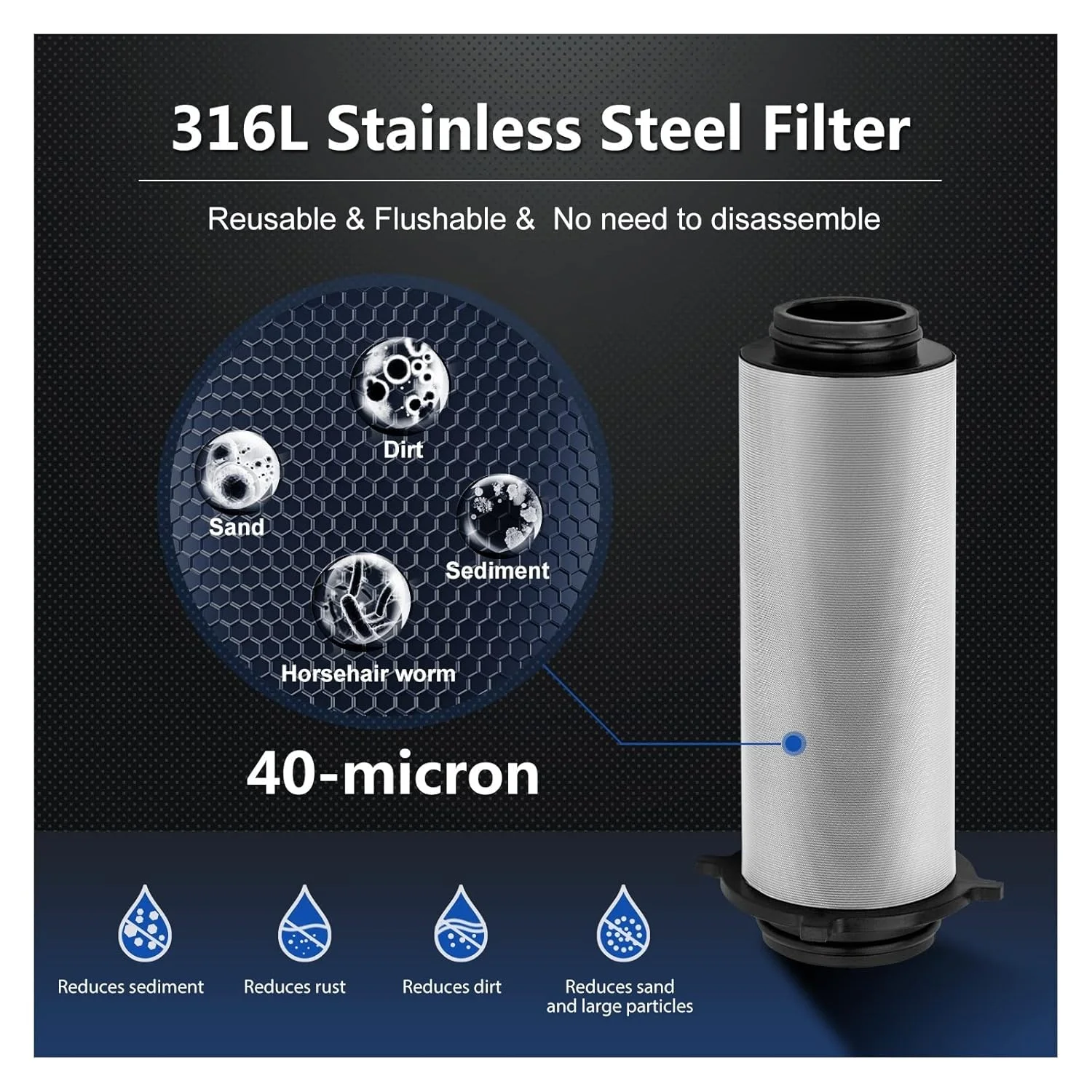 سیستم فیلتر آب PSVTAS، پیش فیلتر کل خانه، فیلتر رسوب چرخشی، سیستم پیش تصفیه مرکزی، تصفیه کننده، شستشوی معکوس، توری استیل ضد زنگ، چند منظوره (مخزن و 1 عدد فیلتر) سیستم فیلتر آب PSVTAS، پیش فیلتر کل خانه، فیلتر رسوب چرخشی، سیستم پیش تصفیه مرکزی، تصفیه کننده، شستشوی معکوس، توری استیل ضد زنگ، چند منظوره (مخزن و 1 عدد فیلتر)