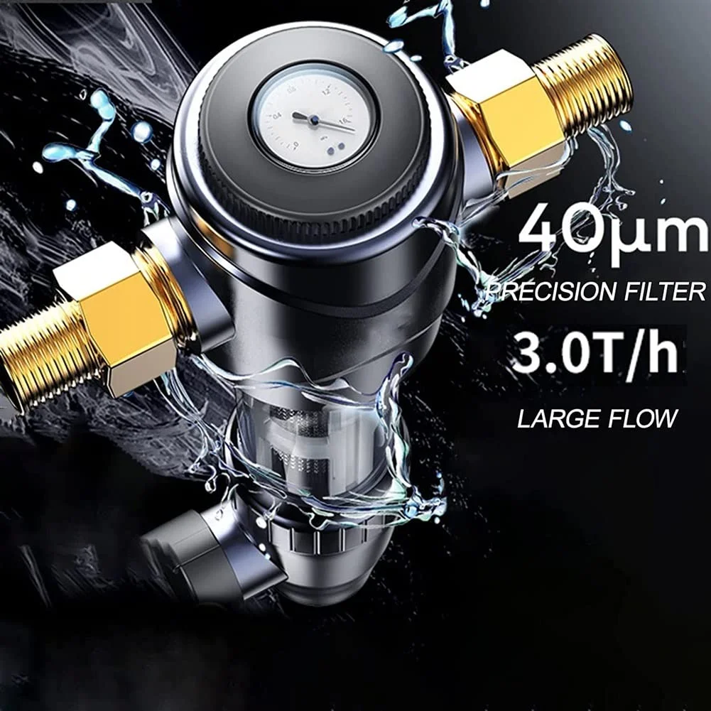 شیرهای فیلتر آب JIKWME، فیلتر رسوب چرخشی کل خانه قابل استفاده مجدد، حذف رسوب، حذف کلر، حذف فلزات سنگین 0.1-3Mpa (C2, 6 points-3/4) شیرهای فیلتر آب JIKWME، فیلتر رسوب چرخشی کل خانه قابل استفاده مجدد، حذف رسوب، حذف کلر، حذف فلزات سنگین 0.1-3Mpa (C2, 6 points-3/4)