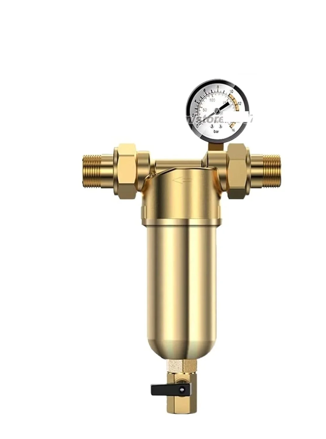 سیستم فیلتر آب JHQWIDD، فیلتر رسوب چرخشی قابل استفاده مجدد برای محافظت از سیستم پیش فیلتر کل خانه، گیج فشار مسی 40 میکرون با کاربردهای متنوع (گیج فشار) سیستم فیلتر آب JHQWIDD، فیلتر رسوب چرخشی قابل استفاده مجدد برای محافظت از سیستم پیش فیلتر کل خانه، گیج فشار مسی 40 میکرون با کاربردهای متنوع (گیج فشار)