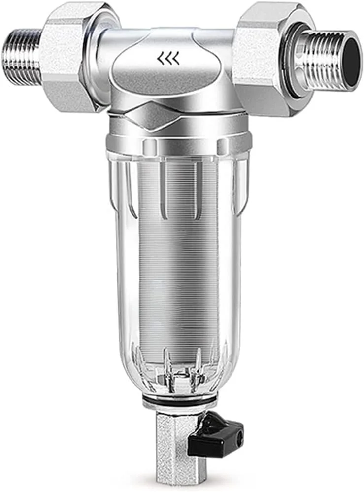 شیر آب فیلتر آب LZFuiop پیش فیلتر استیل ضد زنگ شستشوی معکوس شیر آب خانگی تصفیه کننده آب لوله مرکزی کل خانه فیلتراسیون درشت (20 میلی متر) شیر آب فیلتر آب LZFuiop پیش فیلتر استیل ضد زنگ شستشوی معکوس شیر آب خانگی تصفیه کننده آب لوله مرکزی کل خانه فیلتراسیون درشت (20 میلی متر)