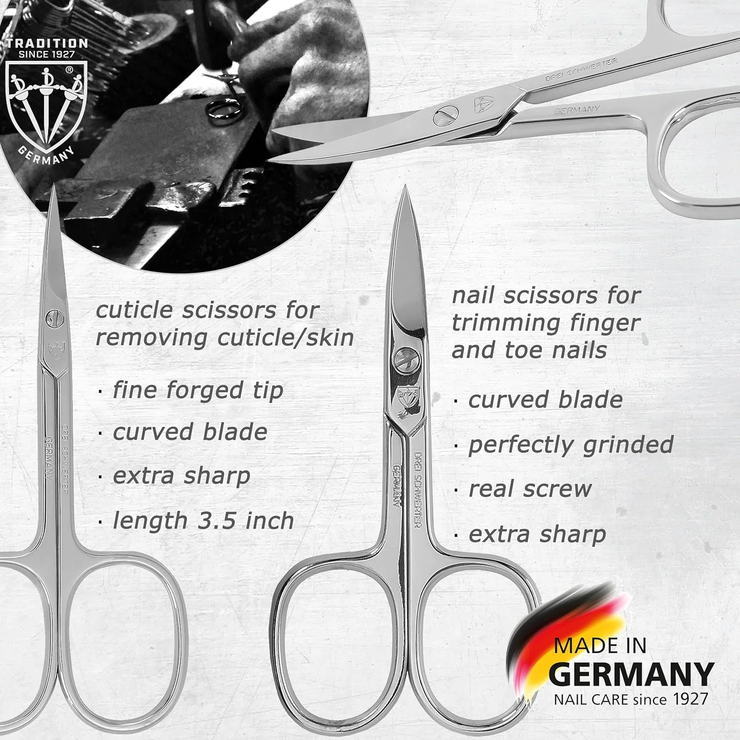 ست مانیکور و پدیکور 8 تکه با کیفیت برند 3 Swords Germany برای مراقبت حرفه ای از ناخن با کیف چرمی مصنوعی مشکی - ساخت آلمان ست مانیکور و پدیکور 8 تکه با کیفیت برند 3 Swords Germany برای مراقبت حرفه ای از ناخن با کیف چرمی مصنوعی مشکی - ساخت آلمان