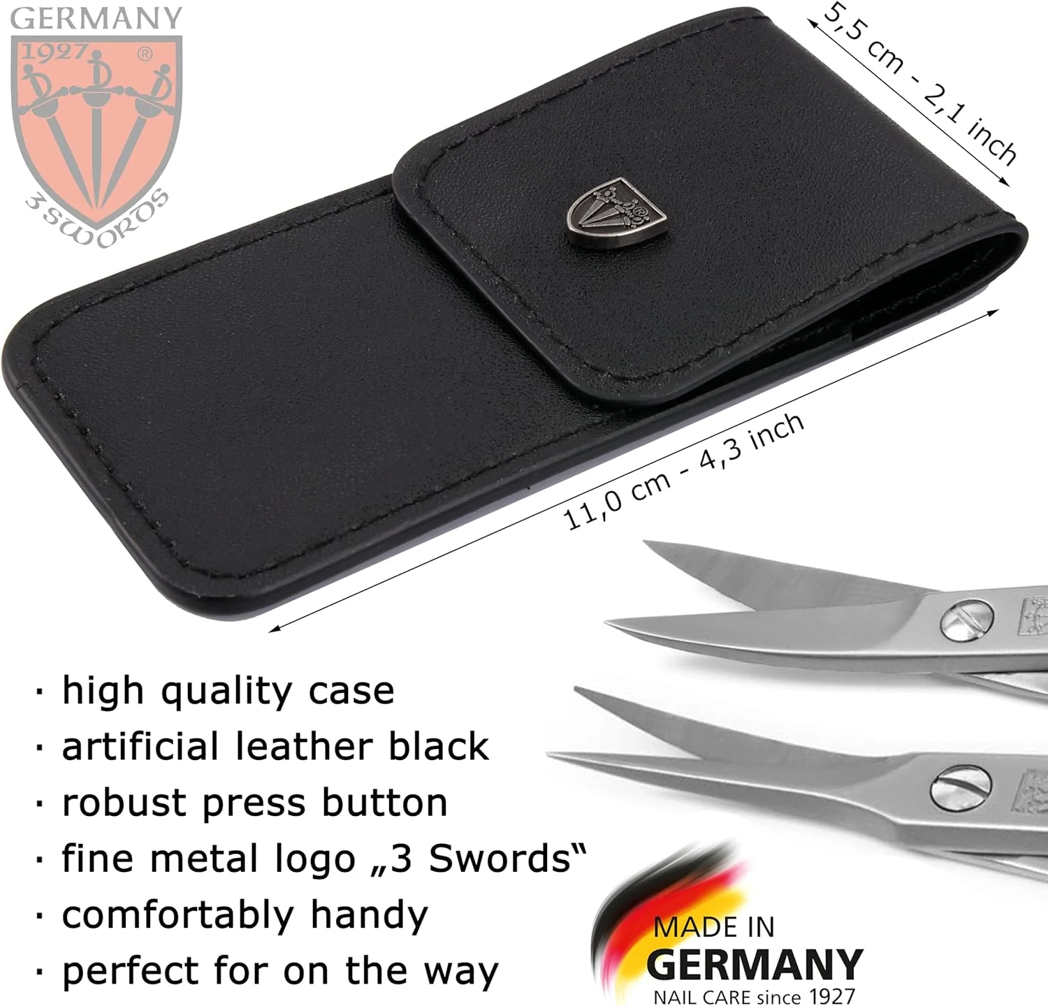 3 Swords Germany - قیچی ناخن و قیچی کوتیکول بسیار ظریف - MEGASET - فولاد ضد زنگ، بسیار تیز - ساخت آلمان 3 Swords Germany - قیچی ناخن و قیچی کوتیکول بسیار ظریف - MEGASET - فولاد ضد زنگ، بسیار تیز - ساخت آلمان