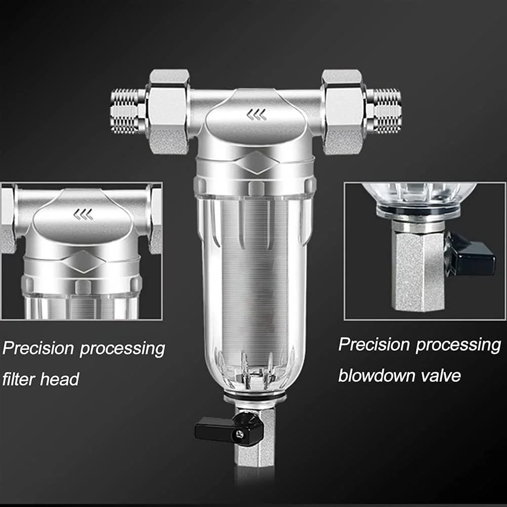 شیر آب فیلتر آب LZFuiop پیش فیلتر استیل ضد زنگ شستشوی معکوس شیر آب خانگی تصفیه کننده آب لوله مرکزی کل خانه فیلتراسیون درشت (20 میلی متر) شیر آب فیلتر آب LZFuiop پیش فیلتر استیل ضد زنگ شستشوی معکوس شیر آب خانگی تصفیه کننده آب لوله مرکزی کل خانه فیلتراسیون درشت (20 میلی متر)