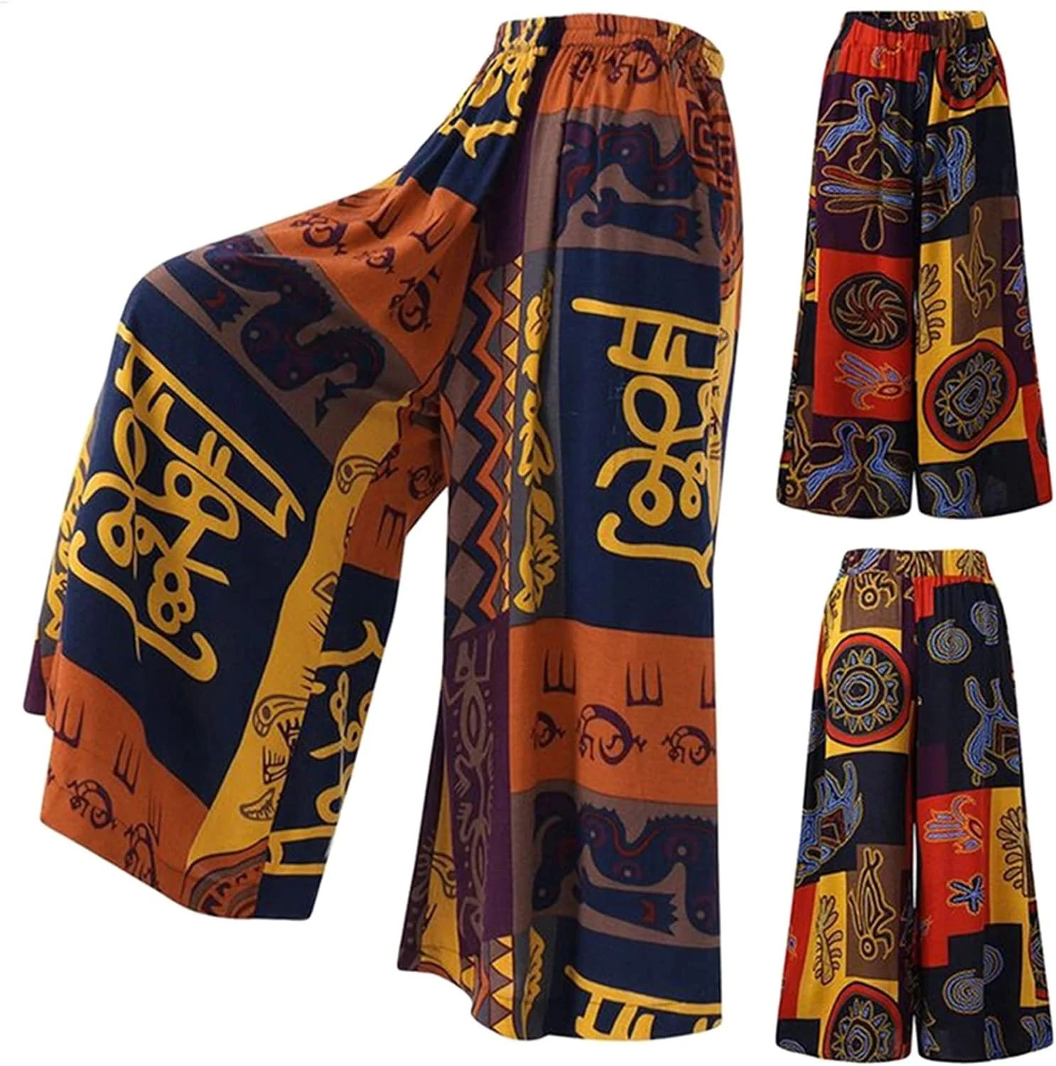 شلوار زنانه طرح ملی BEDPET، شلوار گلدار غیر رسمی، شلوار پاچه گشاد زنانه، سایز بزرگ (رنگ: Hortel، سایز: 5XL) شلوار زنانه طرح ملی BEDPET، شلوار گلدار غیر رسمی، شلوار پاچه گشاد زنانه، سایز بزرگ (رنگ: Hortel، سایز: 5XL)