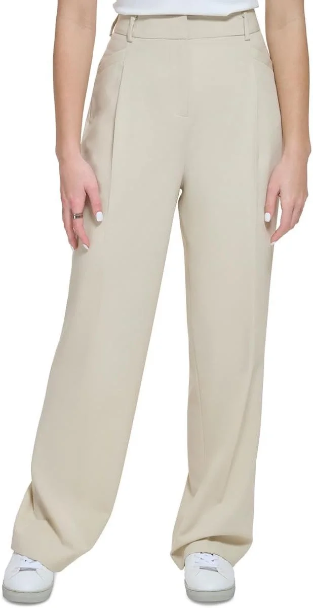 شلوار زنانه کمر بلند پاچه گشاد تجاری کلوین کلاین شلوار زنانه کمر بلند پاچه گشاد تجاری کلوین کلاین