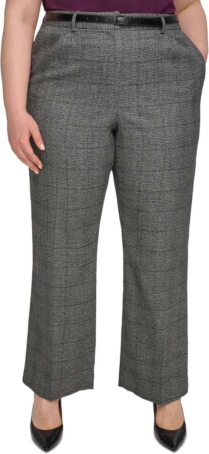 شلوار زنانه پلاس سایز چهارخانه کلوین کلاین شلوار زنانه پلاس سایز چهارخانه کلوین کلاین