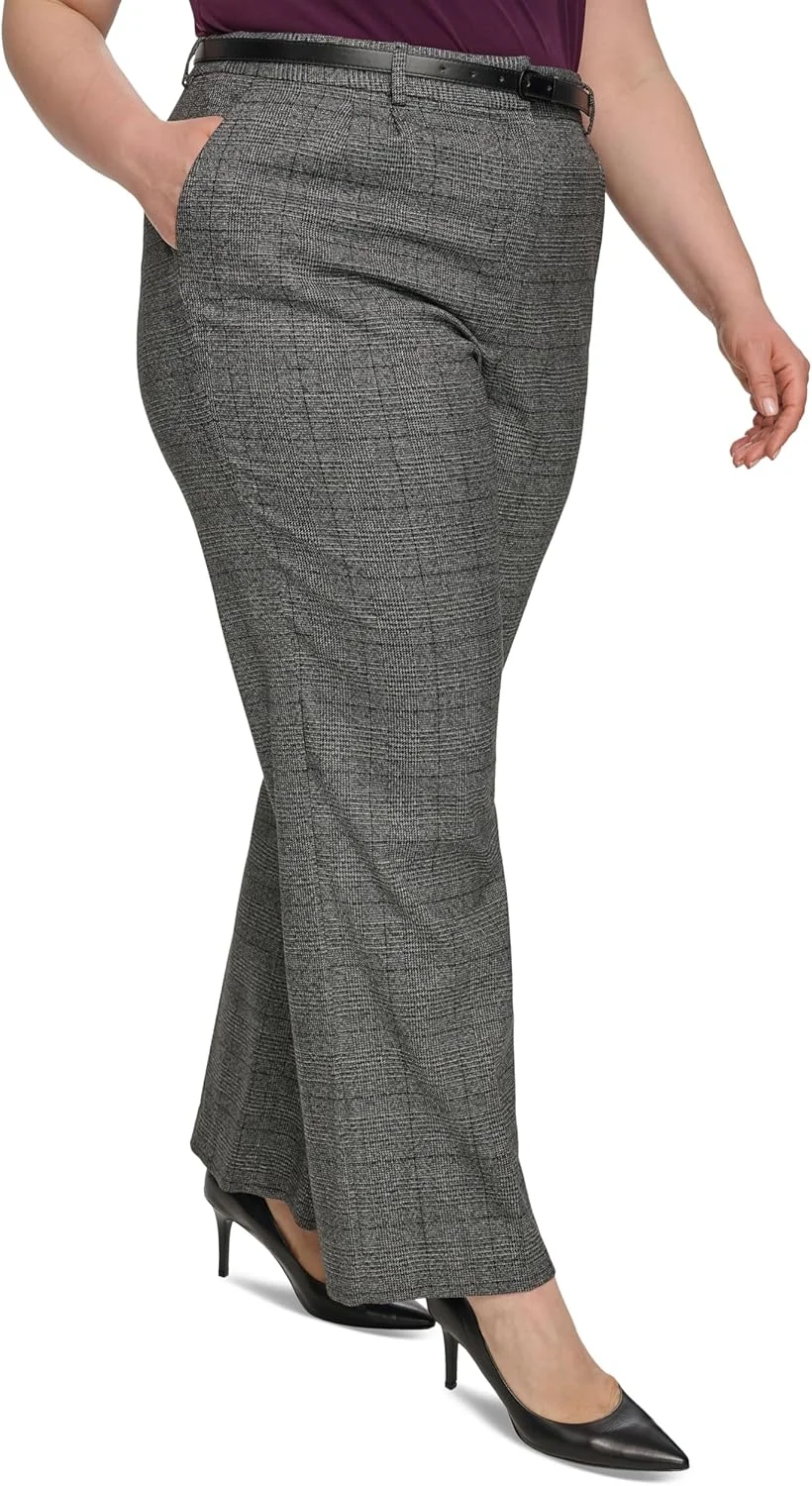 شلوار زنانه پلاس سایز چهارخانه کلوین کلاین شلوار زنانه پلاس سایز چهارخانه کلوین کلاین