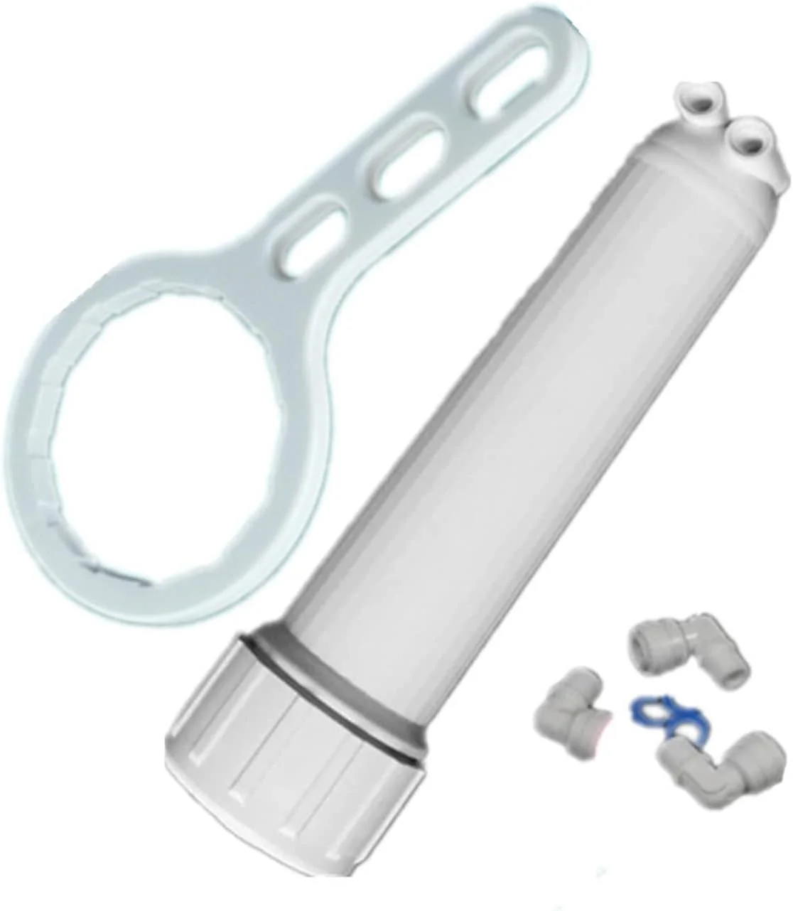 محفظه فیلتر ممبران RO سیستم فیلتر آب زیر سینک، 1812/2012-50/75/100/125/150 GPD اتصال سریع 1/4 و آچار، قطعات تصفیه کننده آب آشپزخانه محفظه فیلتر ممبران RO سیستم فیلتر آب زیر سینک، 1812/2012-50/75/100/125/150 GPD اتصال سریع 1/4 و آچار، قطعات تصفیه کننده آب آشپزخانه