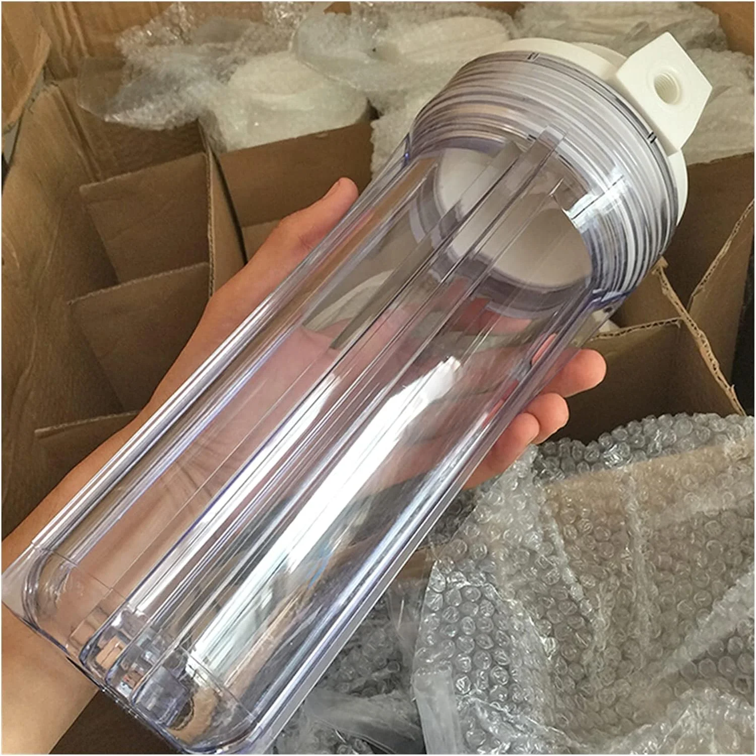 WWART آب مقطر 1 عدد قطعات فیلتر آب بطری فیلتر آب 10 اینچ ارتفاع اتصال 1/4 اینچ برای دستگاه تصفیه آب سیستم اسمز معکوس برای سینک