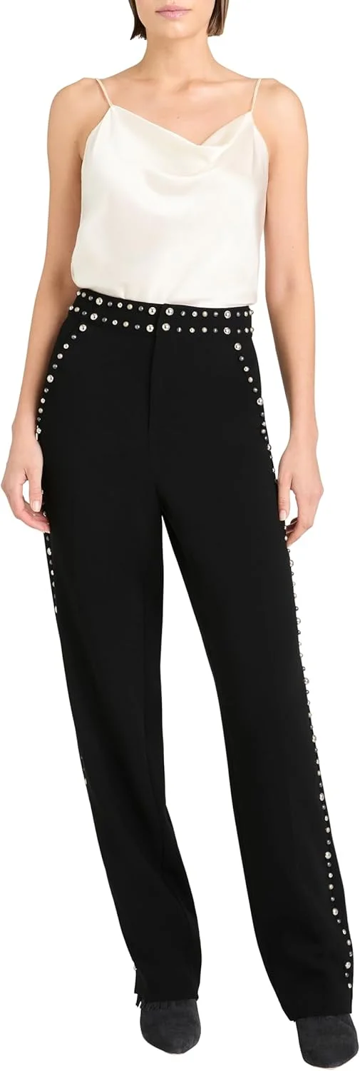 شلوار زنانه سینک آ سپت مدل اولگا نگین دار، مشکی، سایز 00 شلوار زنانه سینک آ سپت مدل اولگا نگین دار، مشکی، سایز 00