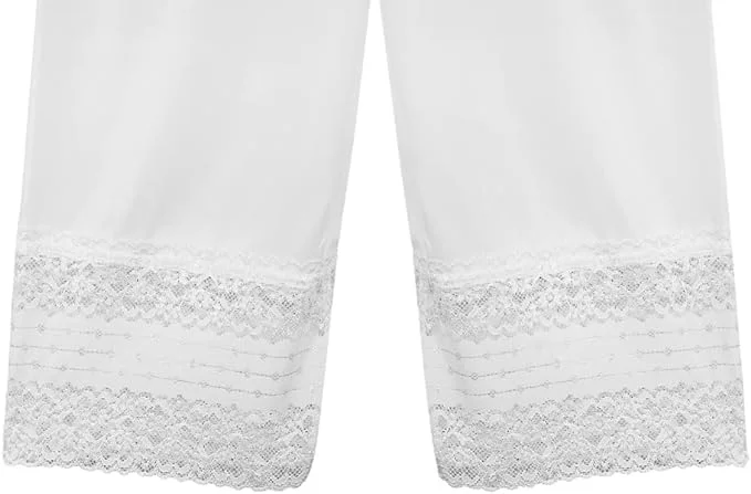 ست 2 عددی شلوار داخلی بلند زنانه با پارچه نرم، توری بزرگ، ابریشم و پلی استر با کمر کشی ست 2 عددی شلوار داخلی بلند زنانه با پارچه نرم، توری بزرگ، ابریشم و پلی استر با کمر کشی