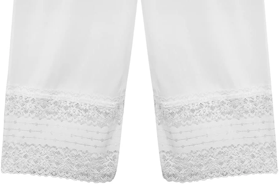 ست 3 عددی شلوار زنانه بلند و نرم، جنس ابریشم و پلی استر با کمر کشی و تزیین گیپور ست 3 عددی شلوار زنانه بلند و نرم، جنس ابریشم و پلی استر با کمر کشی و تزیین گیپور