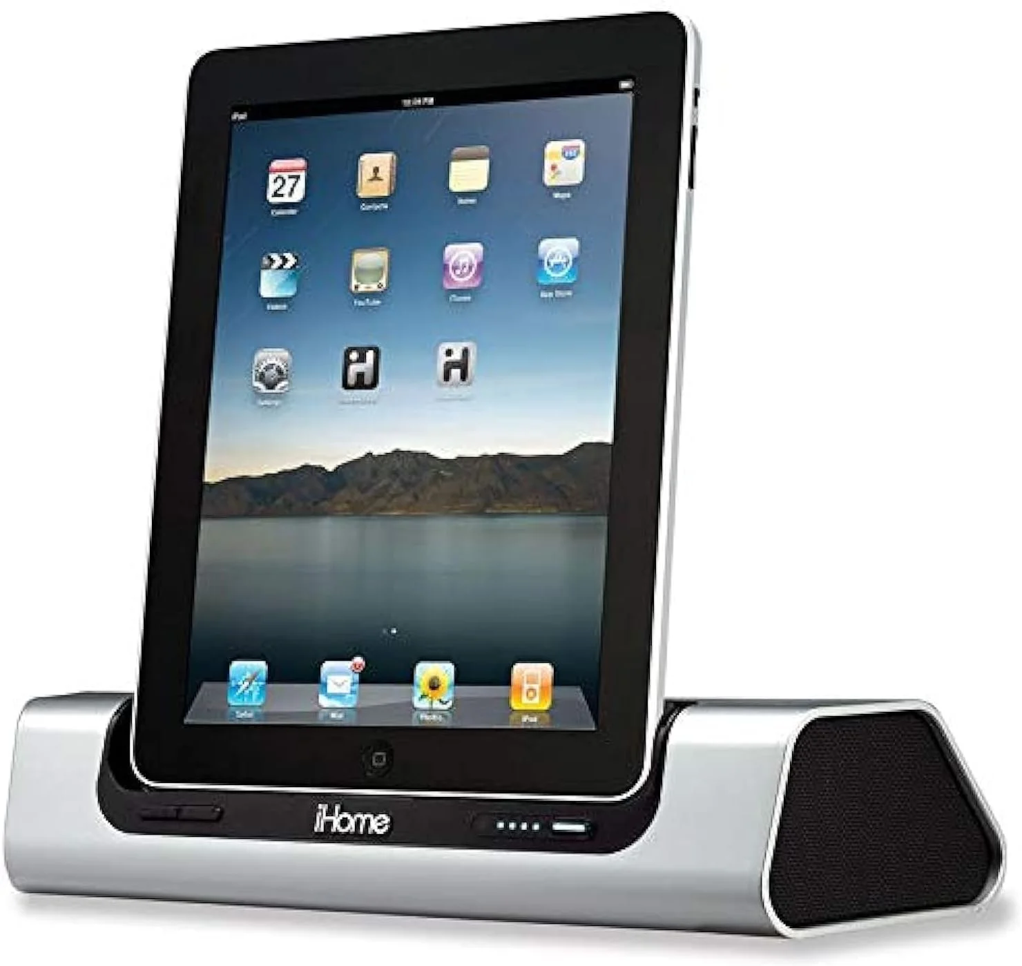 iHome iD9: سیستم بلندگوی قابل حمل و شارژی سازگار با برنامه برای آیپد/آیفون/آیپاد iHome iD9: سیستم بلندگوی قابل حمل و شارژی سازگار با برنامه برای آیپد/آیفون/آیپاد