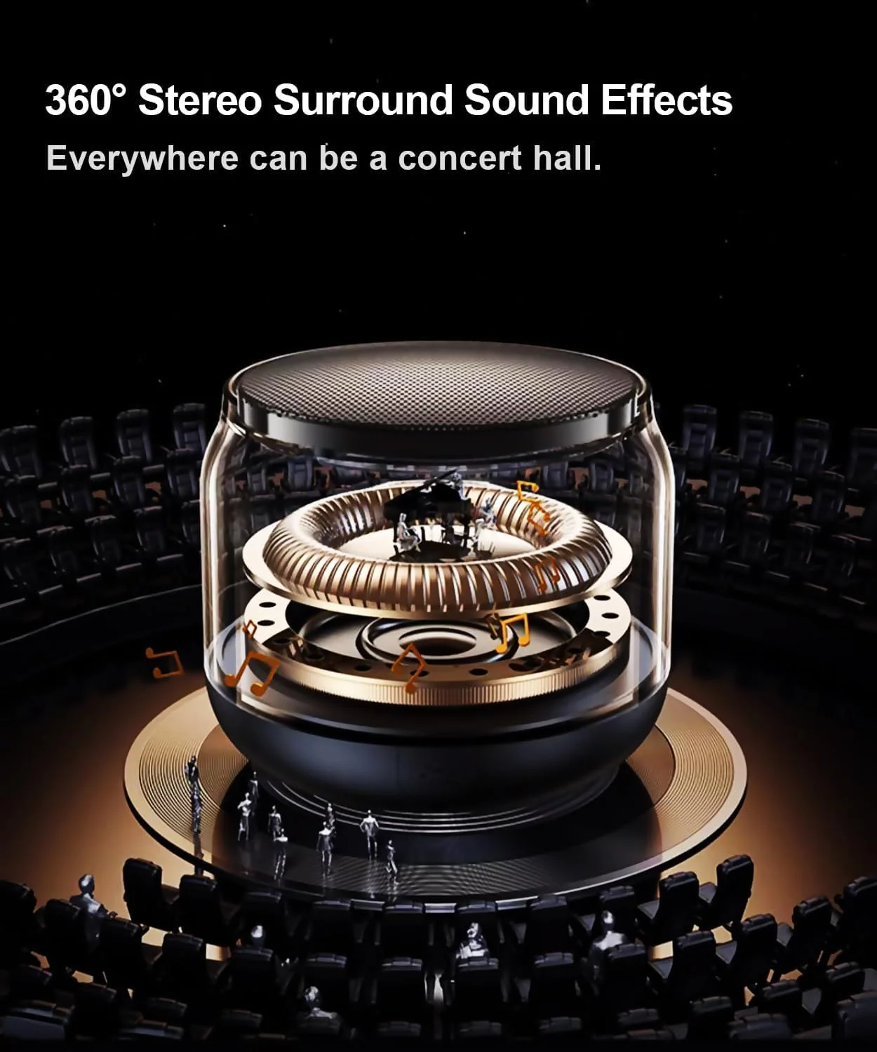 اسپیکر بلوتوثی کوچک و قابل حمل HYRAINBOW، اتصال TWS، دارای چراغ و بند، هدیه برای خانم ها/دختران، پسران و کودکان برای کریسمس اسپیکر بلوتوثی کوچک و قابل حمل HYRAINBOW، اتصال TWS، دارای چراغ و بند، هدیه برای خانم ها/دختران، پسران و کودکان برای کریسمس