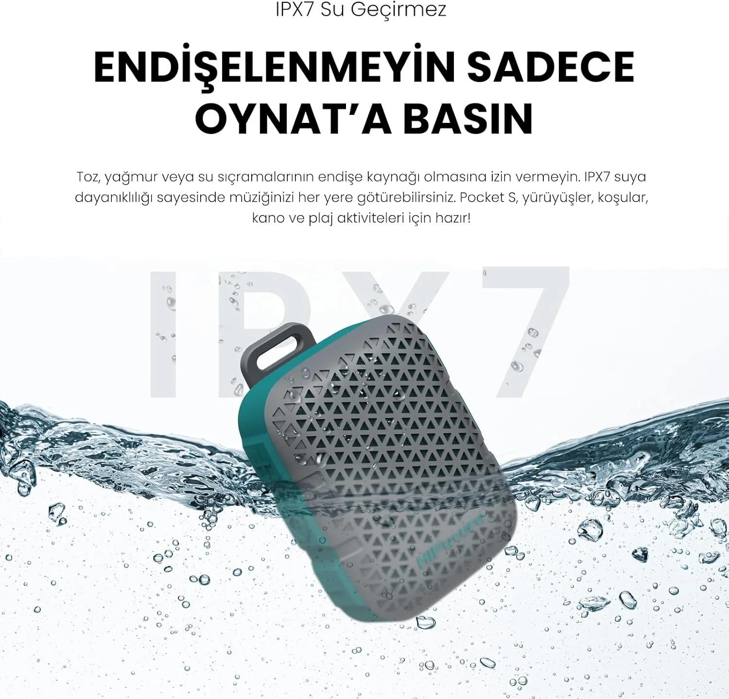 اسپیکر مینی قابل حمل و پوشیدنی HiFuture Pocket S، 8 ساعت پخش، ظاهر عالی، گیره مغناطیسی، ضد آب IPX7، وزن سبک 77 گرم، شارژ Type-C - خاکستری اسپیکر مینی قابل حمل و پوشیدنی HiFuture Pocket S، 8 ساعت پخش، ظاهر عالی، گیره مغناطیسی، ضد آب IPX7، وزن سبک 77 گرم، شارژ Type-C - خاکستری