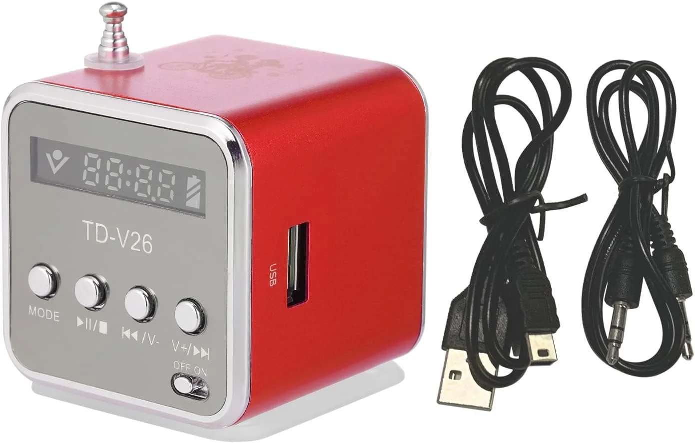 اسپیکر مینی سیمی 3.5 میلی متری HELEMIY، پخش کننده MP3 قابل حمل، رادیو FM، تقویت کننده موسیقی، پشتیبانی از کارت TF، بلندگوی دیسک U برای DVD، لپ تاپ، تلفن همراه اسپیکر مینی سیمی 3.5 میلی متری HELEMIY، پخش کننده MP3 قابل حمل، رادیو FM، تقویت کننده موسیقی، پشتیبانی از کارت TF، بلندگوی دیسک U برای DVD، لپ تاپ، تلفن همراه