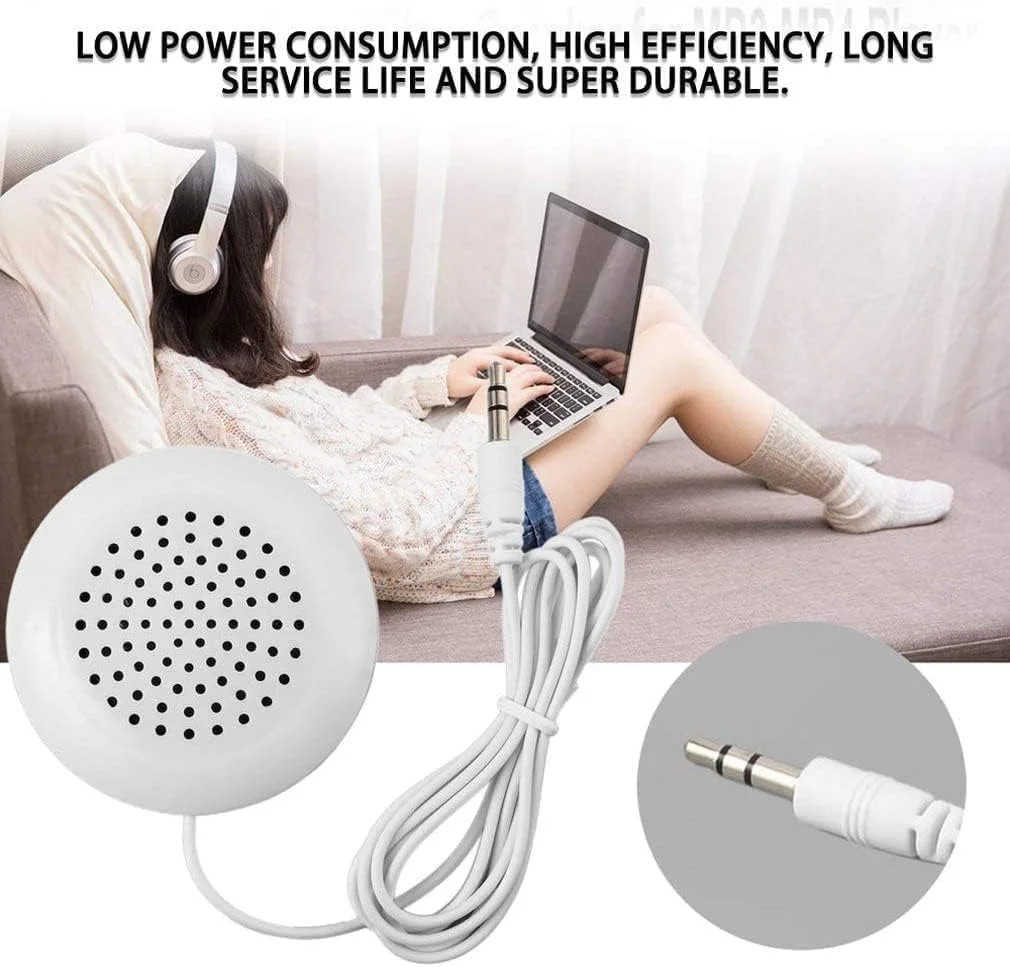 اسپیکر بالشتی FANTIA، اسپیکر استریو مینی قابل حمل 3.5 میلی متری برای iOS، MP3، MP4، اندروید، پخش کننده CD و غیره - سفید اسپیکر بالشتی FANTIA، اسپیکر استریو مینی قابل حمل 3.5 میلی متری برای iOS، MP3، MP4، اندروید، پخش کننده CD و غیره - سفید