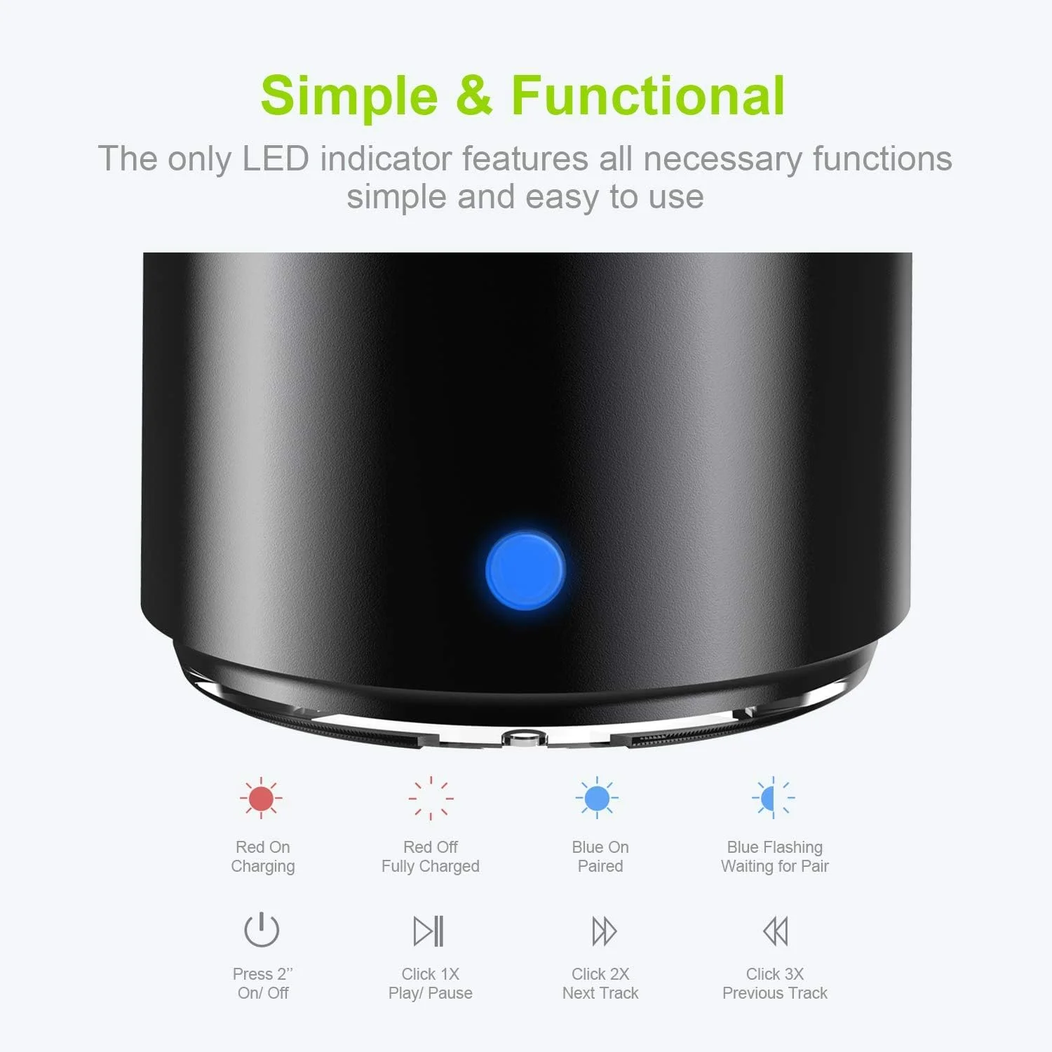 اسپیکر بلوتوثی کوچک قابل حمل EWA A106Pro (مشکی) اسپیکر بلوتوثی کوچک قابل حمل EWA A106Pro (مشکی)