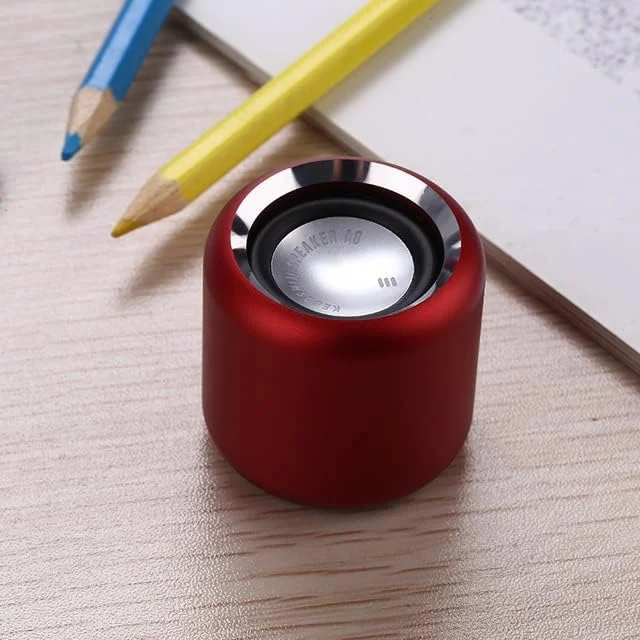 اسپیکر بلوتوث فلزی مینی Caixa De Som Portatil Altavoz ساب ووفر Boomsbox جعبه موسیقی قابل حمل Coluna Hifi بلندگوهای Bocina (قرمز)