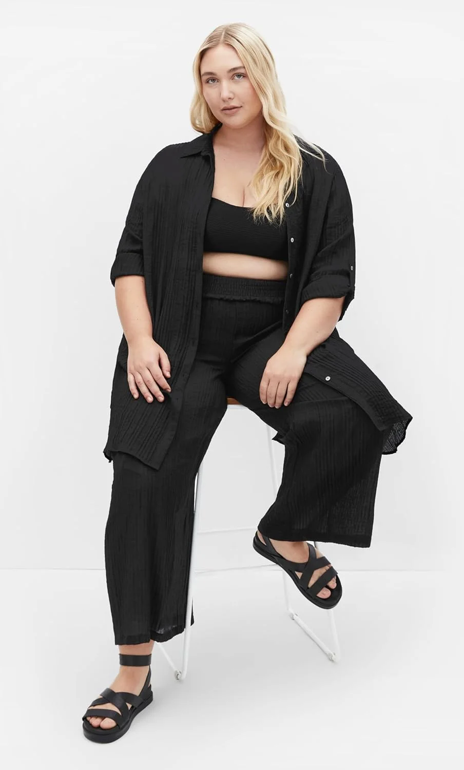 شلوار زنانه سایز بزرگ City Chic - مدل Maci، مشکی، سایز 16 پلاس شلوار زنانه سایز بزرگ City Chic - مدل Maci، مشکی، سایز 16 پلاس