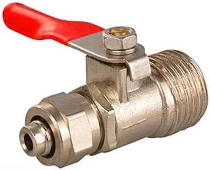 آداپتور آب لوله سیستم شستشوی نرم WANAM شیر توپی تغذیه فیلتر آب شیر آب سیستم اسمز معکوس برای شیر تصفیه آب (رنگ: Hortel)